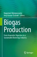Biogas Production: From Anaerobic Digestion to a Sustainable Bioenergy Industry
 3030588262, 9783030588267