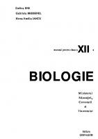 Biologie Manual pentru clasa a XII-a