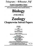 Biology (Volume 1) Zoology Chapter-wise Solved Papers
 9415650134