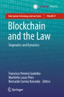 Blockchain and the Law: Dogmatics and Dynamics (Information Technology and Law Series, 37) [1st ed. 2024]
 9462655782, 9789462655782