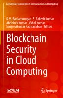 Blockchain Security in Cloud Computing (EAI/Springer Innovations in Communication and Computing)
 3030705005, 9783030705008