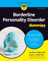 Borderline personality disorder for dummies. [2 ed.]
 9781119714309, 1119714303
