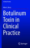 Botulinum Toxin in Clinical Practice [1st ed. 2021]
 3030806707, 9783030806705