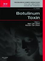 Botulinum Toxin: Procedures in Cosmetic Dermatology [3rd Edition]
 1455727814, 9781455737765