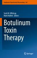 Botulinum Toxin Therapy
 9783030663056, 9783030663063