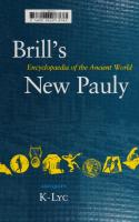 Brill's New Pauly Encyclopaedia of the Ancient World (K-Lyc) [7]
 3460001639, 9004122792