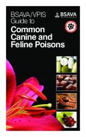 BSAVA/VPIS Guide to Common Canine and Feline Poisons [1 ed.]
 9781910443460, 9781905319459