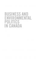 Business and Environmental Politics in Canada
 9781442603257