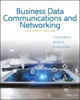 Business Data Communications and Networking [13 ed.]
 9781119368830