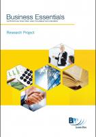 Business Essentials Research Project [2nd Edition]
 9780751768343