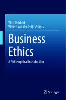 Business Ethics:  A Philosophical Introduction [1 ed.]
 3031379314, 9783031379314, 9783031379345, 9783031379321