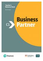 Business Partner C1 Teacher's Resource Book
 9781292237220