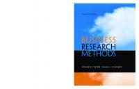 Business Research Methods, 12th Edition [12 ed.]
 0073521507, 9780073521503