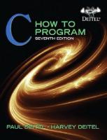 C: How to Program, 7th Edition [7 ed.]
 9789332555310, 9780132990448