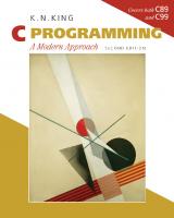 C Programming: A Modern Approach Second Edition [2 ed.]
 9780393979503, 2007049425