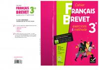 Cahier Français BREVET 3e Exercices et méthodes version avec corrigés
 2218967987, 9782218967986