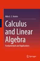 Calculus and Linear Algebra. Fundamentals and Applications
 9783031205484, 9783031205491