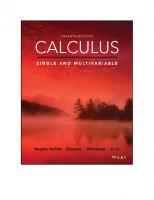 Calculus: Single and Multivariable
 1119330386, 9781119330387