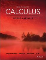 Calculus single variable [7ed.]
 978-1-119-37426-8, 111937426X, 9781119379331, 1119379334