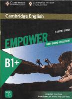 Cambridge English Empower B1+ Intermediate Student Book [B1+, 2015 ed.]
 978-1-107-53008-9