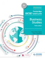 Cambridge IGCSE and O Level Business Studies Study and Revision Guide 3rd edition
 9781510420182, 1510420185