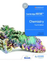 Cambridge IGCSE™ Chemistry [4 ed.]
 9781398310506