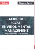 Cambridge IGCSE® Environmental Management: Student Book (Collins Cambridge IGCSE ®) [2017 ed.]
 0008190453, 9780008190453