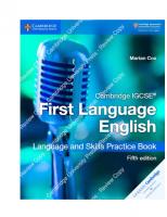 Cambridge IGCSE® First Language English Language and Skills Practice Book (Cambridge International IGCSE)
 9781108438926, 110843892X