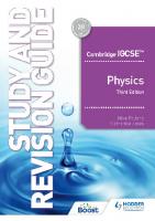 Cambridge IGCSE™ Physics Study and Revision Guide Third Edition: Hodder Education Group
 1398361372, 9781398361379
