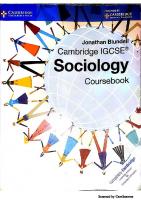 Cambridge IGCSE Sociology Coursebook
 1107645131, 9781107645134