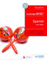 Cambridge IGCSE Spanish Student Book [Third ed.]
 9781510447578