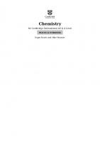 Cambridge International AS & A Level Chemistry Digital Practical Workbook (2 Years)
 9781108799546