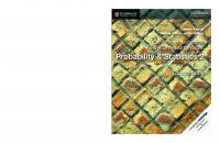 Cambridge International AS & A Level Mathematics: Probability & Statistics 2
 9781108407342