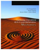 Cambridge International AS and A Level Mathematics: Mechanics Coursebook
 1108407269, 9781108407267