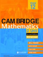 Cambridge Mathematics 2 Unit HSC
 9781107661448, 0386711400