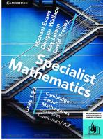 Cambridge Seniour Mathematics VCE: Specialist Mathematics Units 1 & 2
 9781107567658, 1107567653