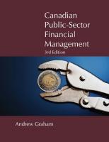 Canadian Public-Sector Financial Management : Third Edition. [3rd ed.]
 9781553395423, 1553395425