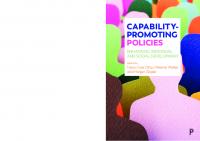 Capability-Promoting Policies: Enhancing Individual and Social Development
 9781447334323