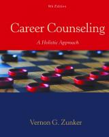 Career Counseling: A Holistic Approach [9 ed.]
 9781305087286, 1305087283