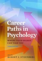 Career Paths in Psychology: Where Your Degree Can Take You [3 ed.]
 9781433823107, 1433823101