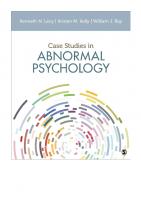Case Studies in Abnormal Psychology
 9781506352701, 1506352707