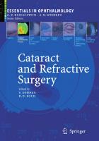 Cataract and Refractive Surgery (Essentials in Ophthalmology)
 3540307958, 9783540307952