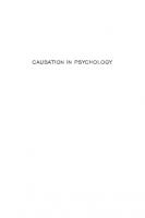 Causation in Psychology
 9780674249547