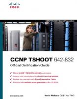 CCNP TSHOOT 642-832 Official Certification Guide (Official Cert Guide)
 9781587058448, 1587058448