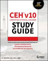 CEH v10 : certified ethical hacker study guide
 9781119533245, 1119533244, 9781119533252, 1119533252, 9781119533269, 1119533260, 9781119533191
