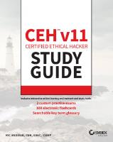 CEH v11 Certified Ethical Hacker Study Guide [1 ed.]
 9781119800286, 9781119800293, 9781119800309, 1119800285