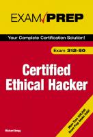 Certified ethical hacker exam prep (Exam Prep 2): Includes index
 0789735318, 9780789735317