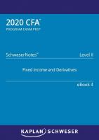 CFA 2020 Level II - SchweserNotes Book 4
 978-1-4754-9555-3
