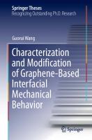 Characterization and Modification of Graphene-Based Interfacial Mechanical Behavior [1st ed.]
 9789811580284, 9789811580291