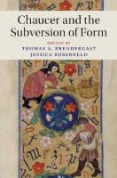 Chaucer and the Subversion of Form (Cambridge Studies in Medieval Literature, Series Number 104)
 9781107192843, 9781108147682, 1107192846